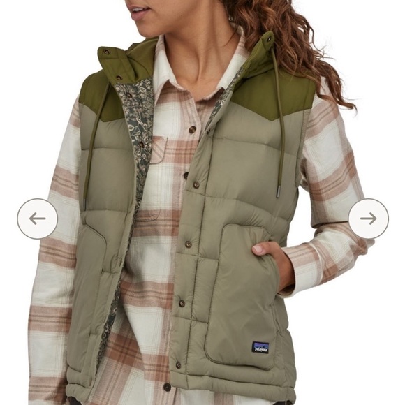 NWOT Patagonia hooded vest green XS - Picture 3 of 7